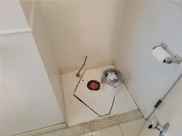 Toilet removed in bathroom #1