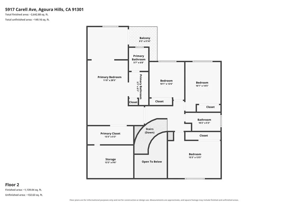 Upper Level Floorplan