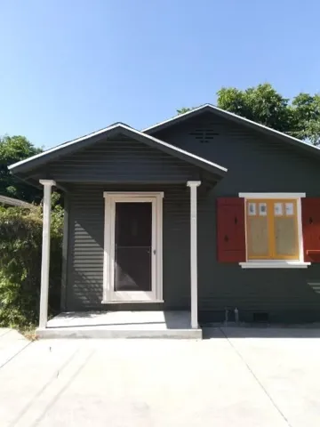 front of the house