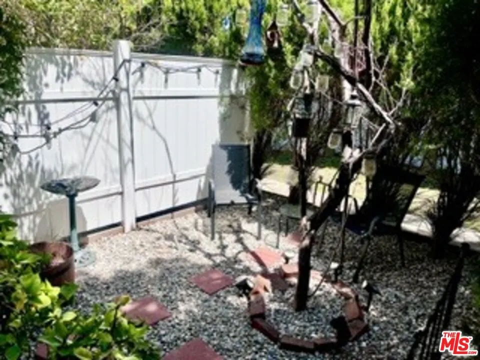 Private yard area