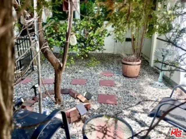 Private yard area