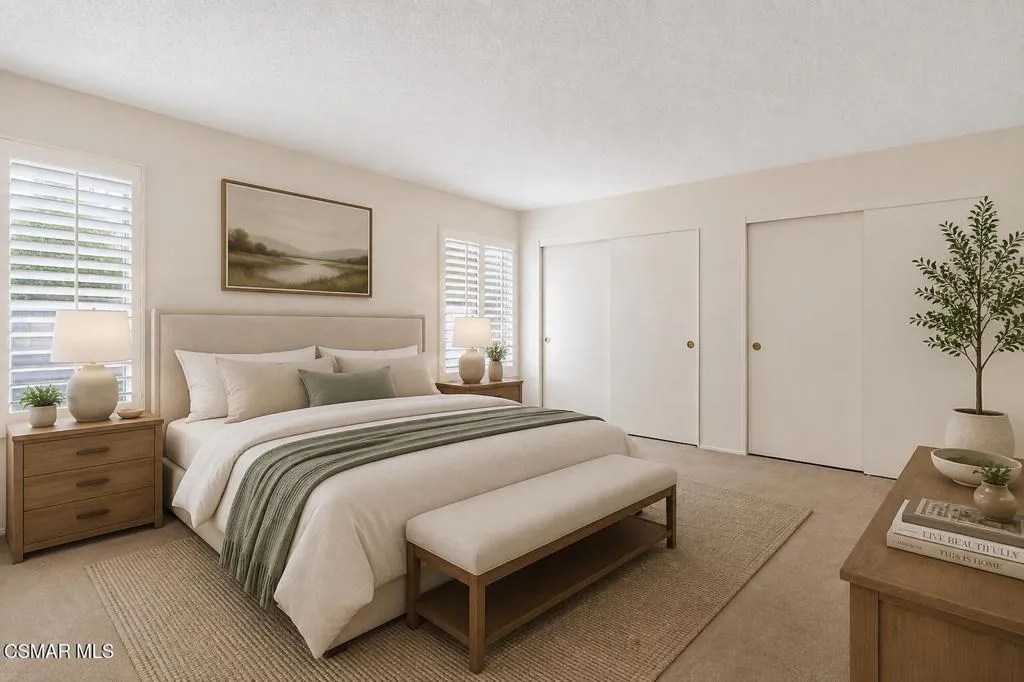 PRIMARY BEDROOM STAGED