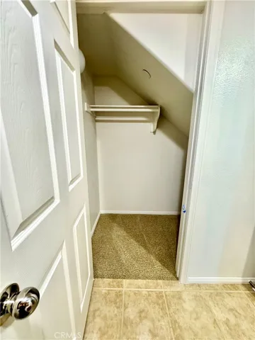First Floor: storage in laundry room