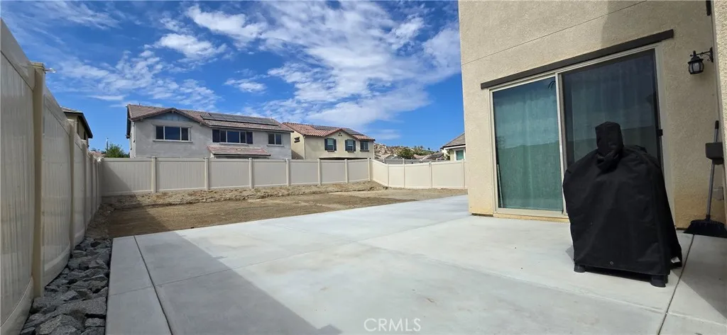 Large back yard