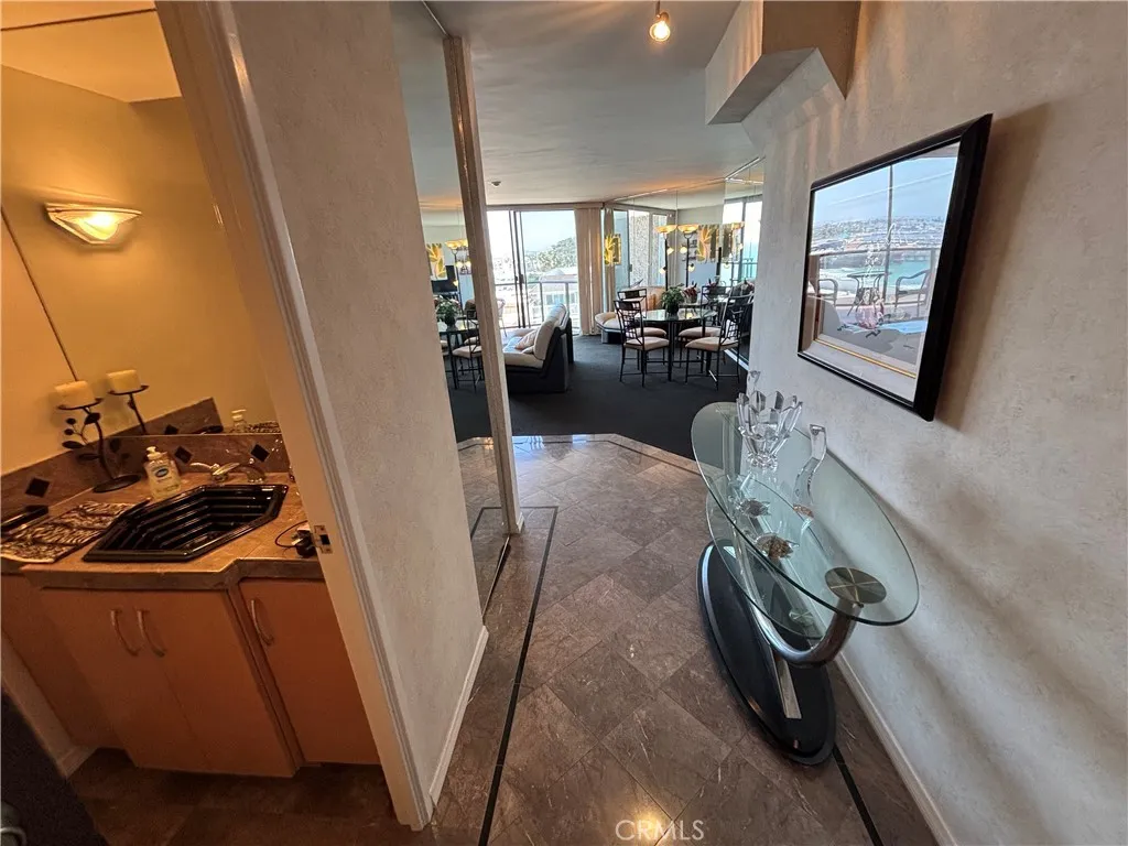 Condo entrance into living area