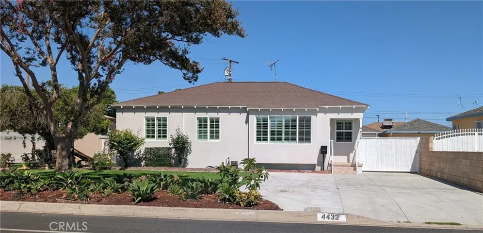 Front of the House with charming curb appeal. New wide driveway for extra parking.