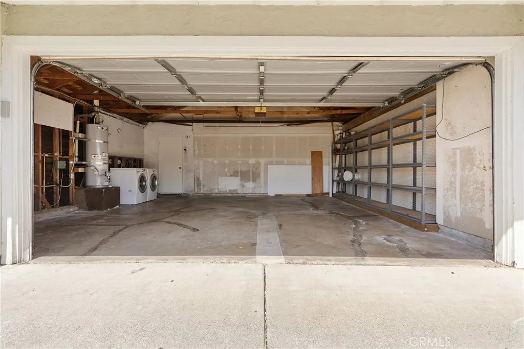 Garage-flooring painted after photo taken
