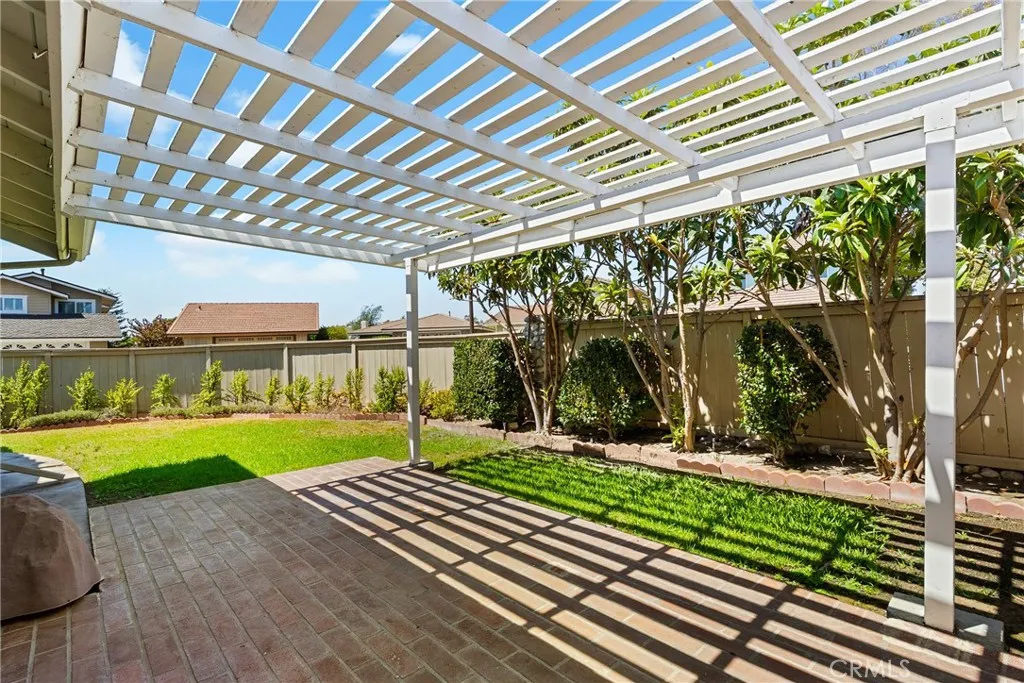 Patio from primary bedroom