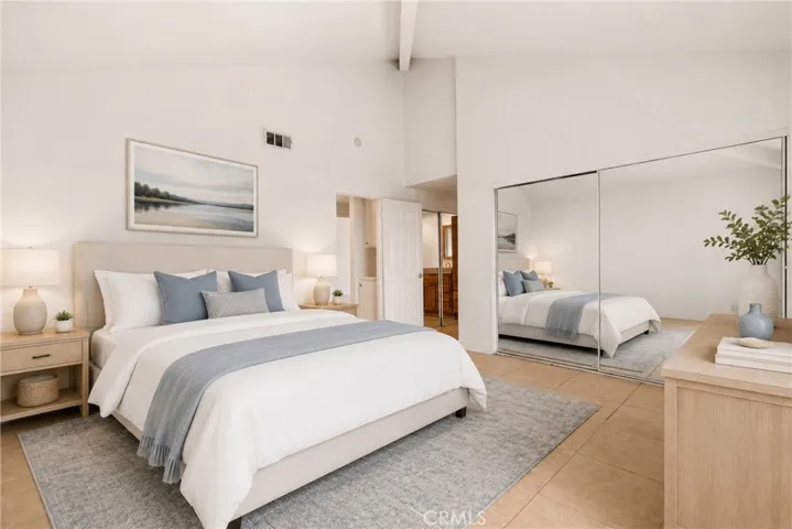 Virtually staged-primary bedroom