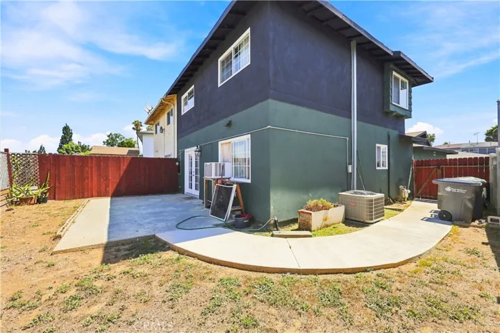 Yard wraps around the home