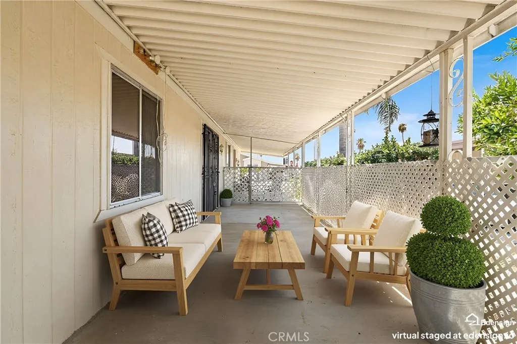 Virtually Staged Patio