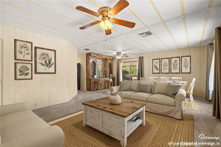 Virtually Staged Living Room