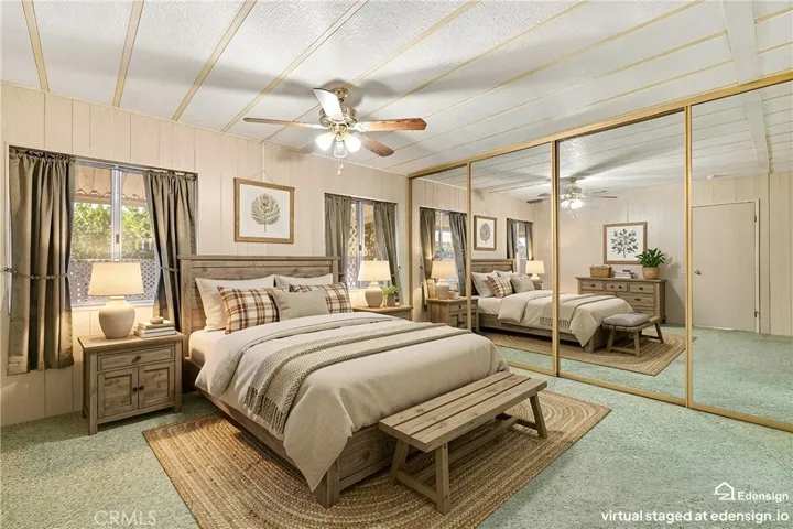 Virtually Staged Primary Bedroom