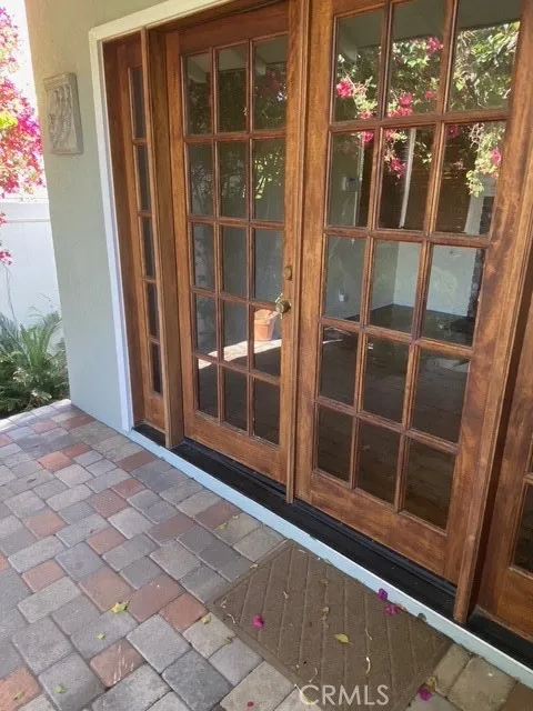French doors view