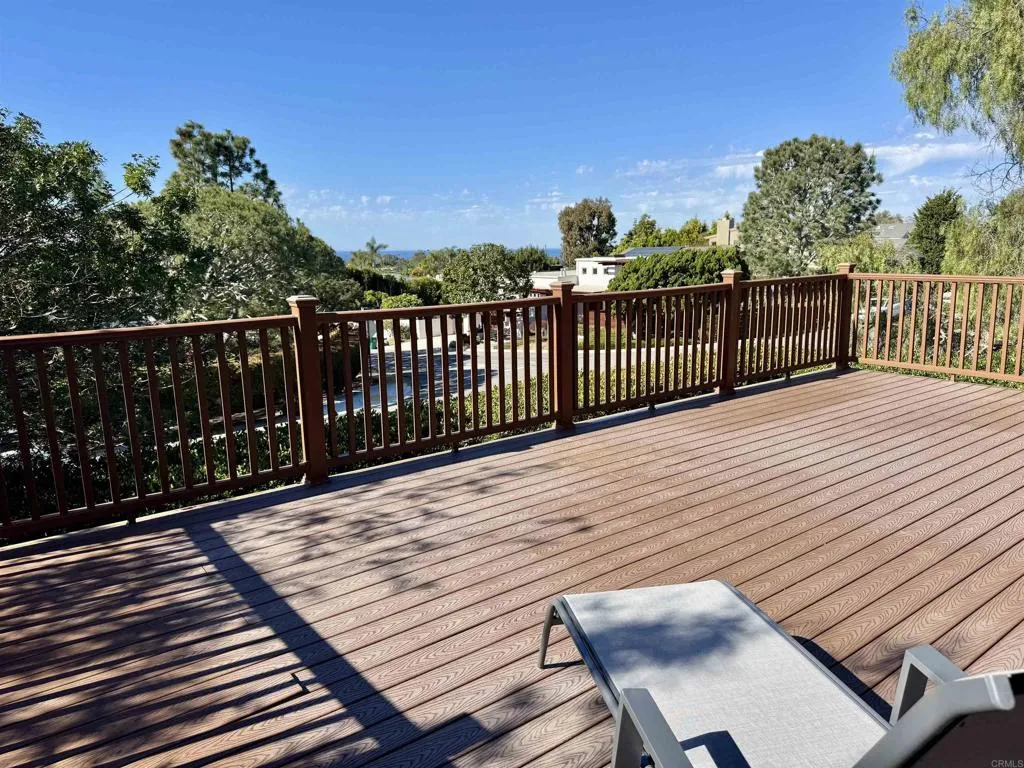 Use your imagination for how you want to furnish this large ocean view deck!