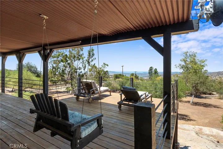 Sweeping valley vistas and breathtaking sunset color from the backyard deck.