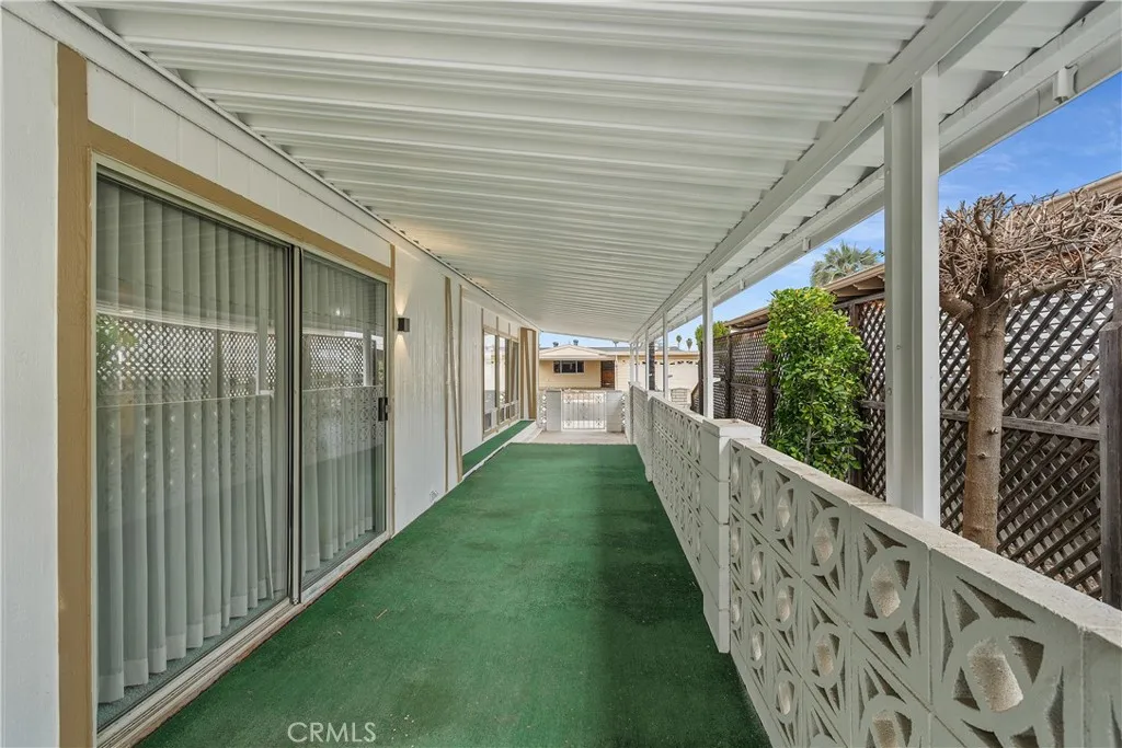 Side Patio with Cover awning