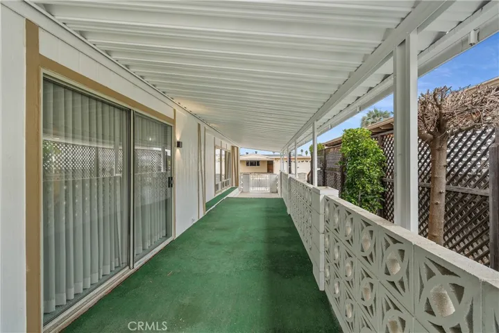 Side Patio with Cover awning