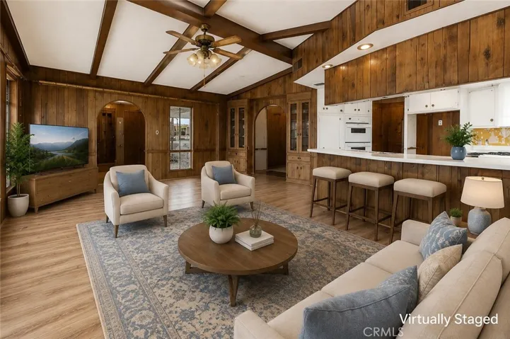 Virtually Staged Family  Room
