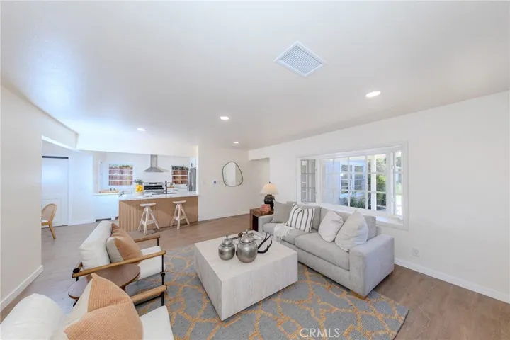 Open Concept Living Area and Kitchen