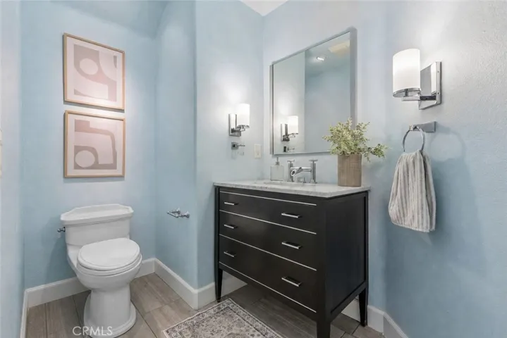 Main floor remodeled powder room
