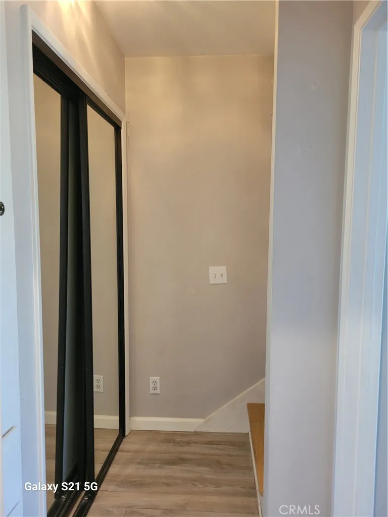 Full size mirrored door closet