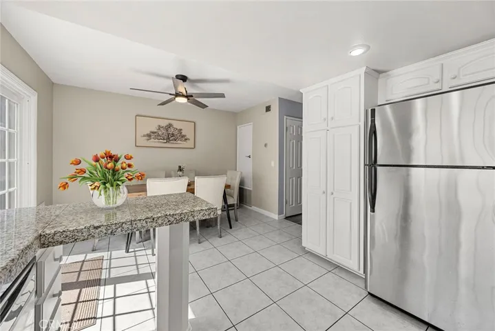 Kitchen towards dining area