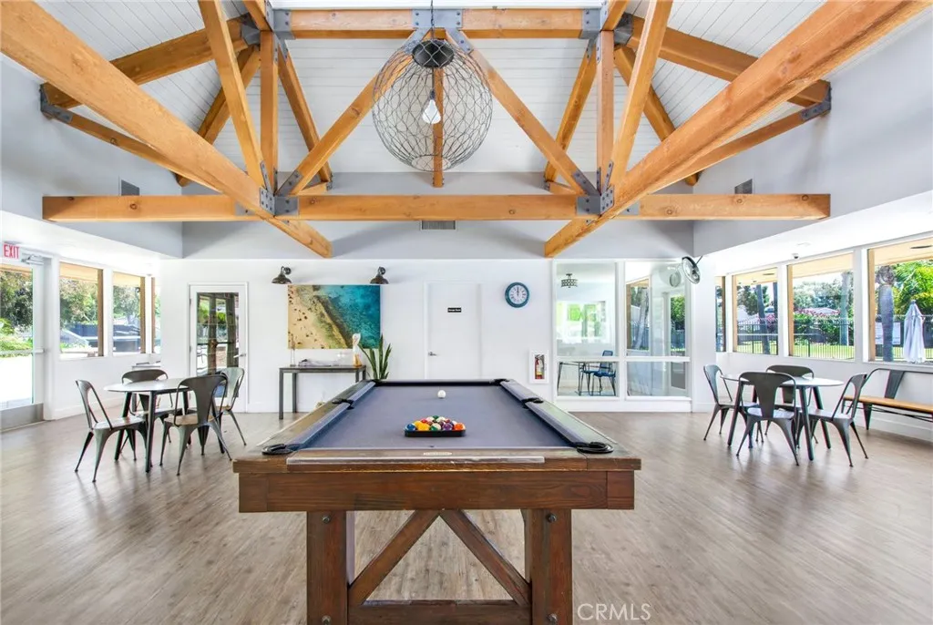 The newly remodeled clubhouse (1) includes beautiful, vaulted ceiling, natural light flooding in and plenty of seating space to sit and relax or conduct meetings. Also including billiards table. The newly remodeled clubhouse (1) includes beautiful, vaulted ceiling, natural light flooding in and plenty of seating space to sit and relax or conduct meetings. Also including billiards table.