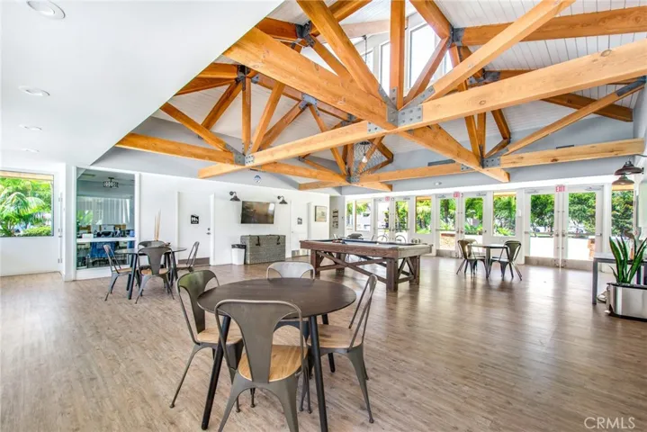 The newly remodeled clubhouse (1) includes beautiful, vaulted ceiling, natural light flooding in and plenty of seating space to sit and relax or conduct meetings.