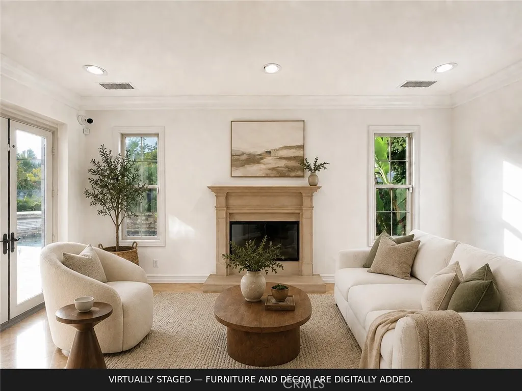 Virtually staged/ family room