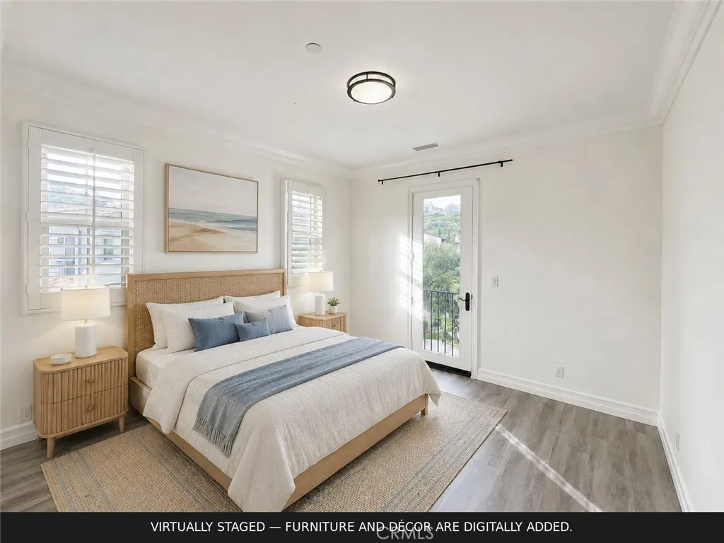 Virtually staged/ the second guest bedroom