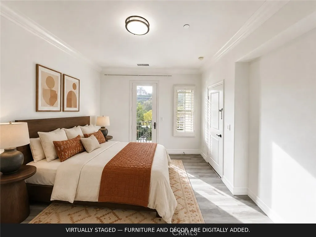 Virtually staged/ the third guest bedroom