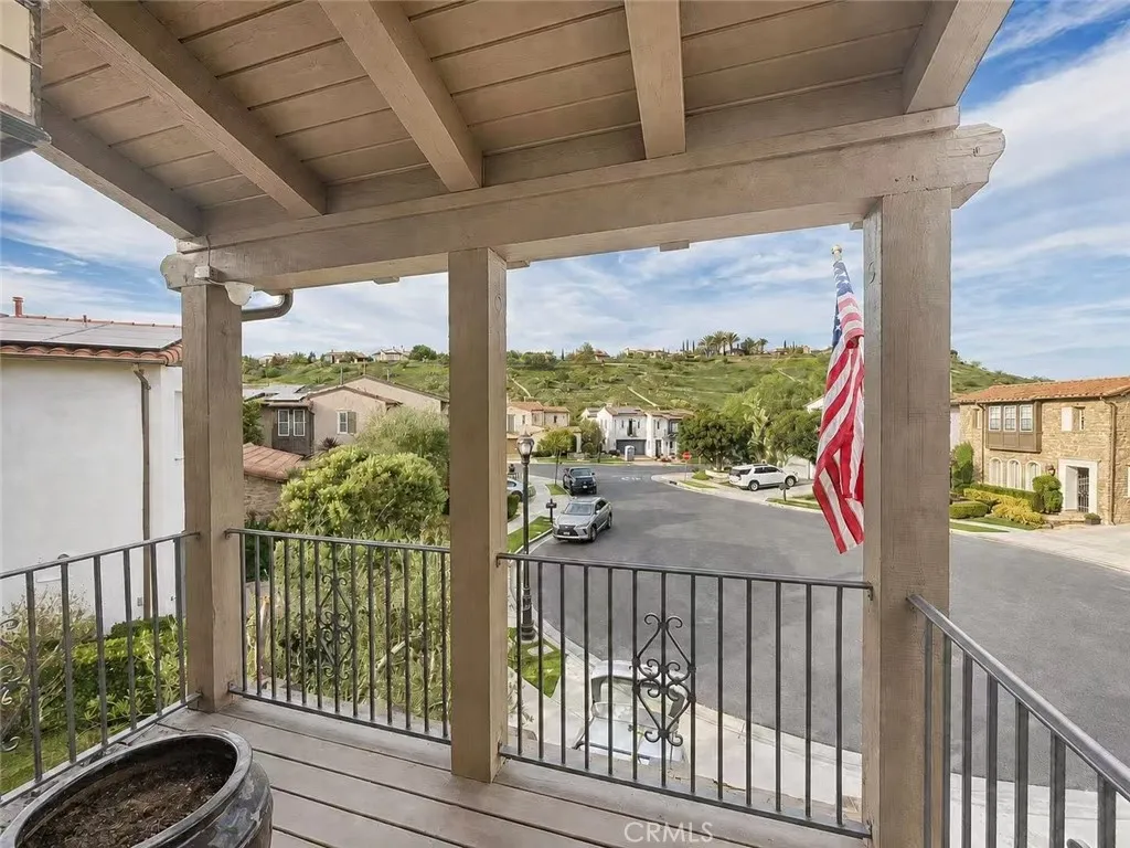 the first guest room balcony