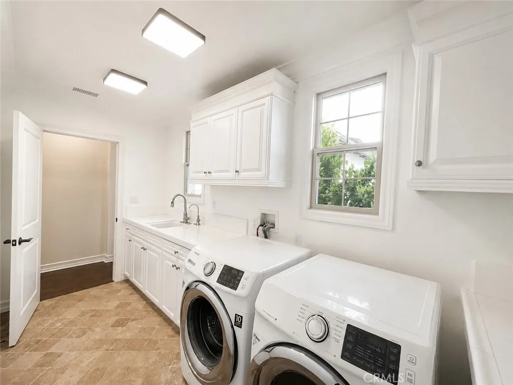the laundry room