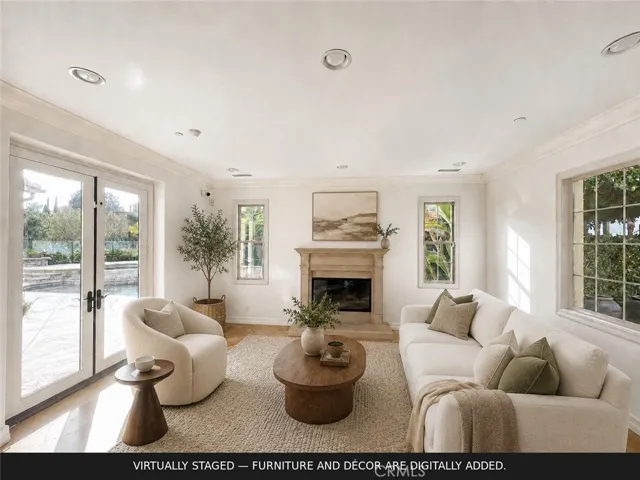 Virtually staged/ family room