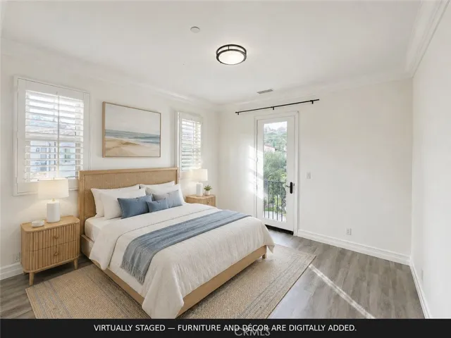 Virtually staged/ the second guest bedroom