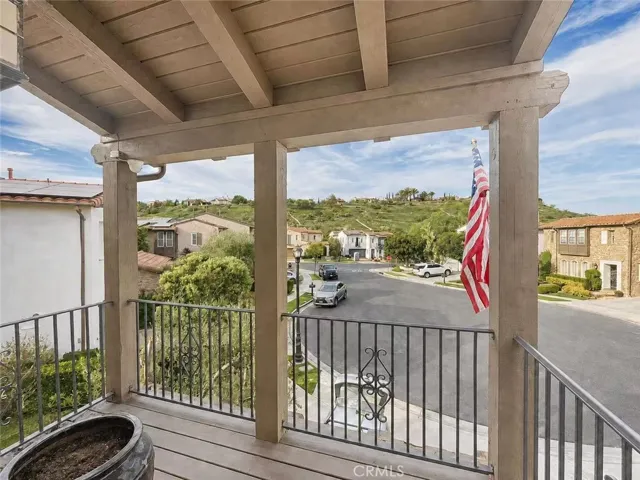 the first guest room balcony