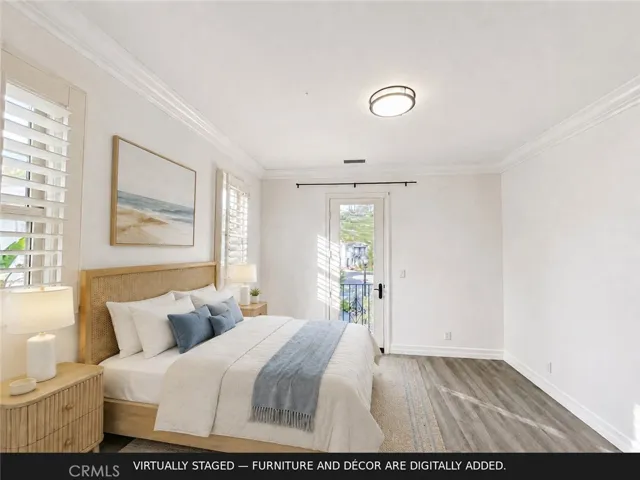 Virtually staged/ the second guest bedroom