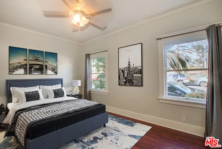 virtually staged bedroom
