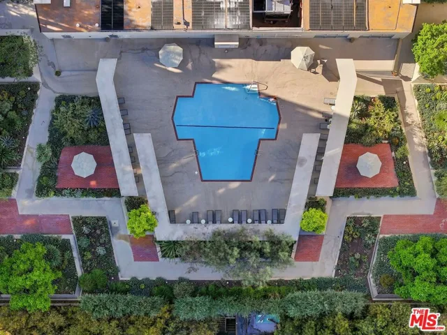 Pool Area Drone Shot