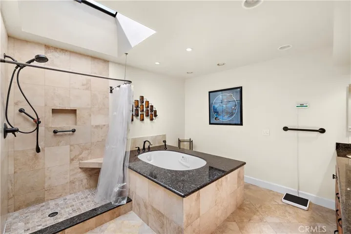 Jacuzzies tub and separate walk-in shower