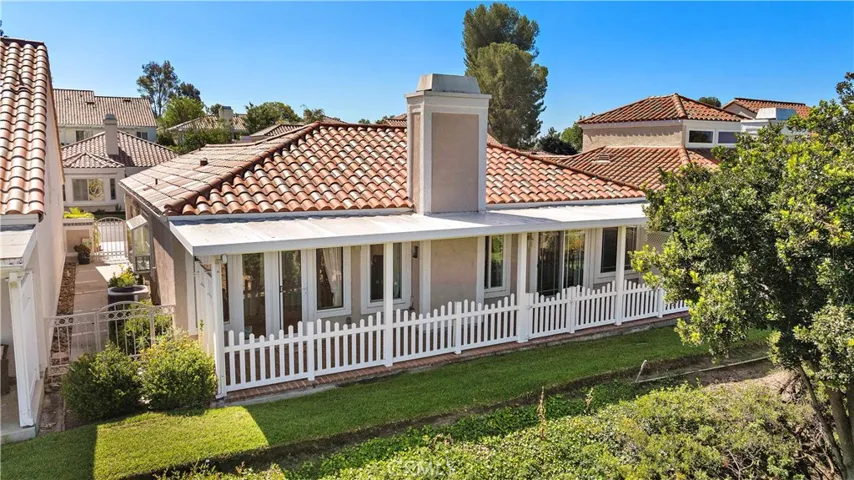 Large fenced and cover patio with panoramic views
