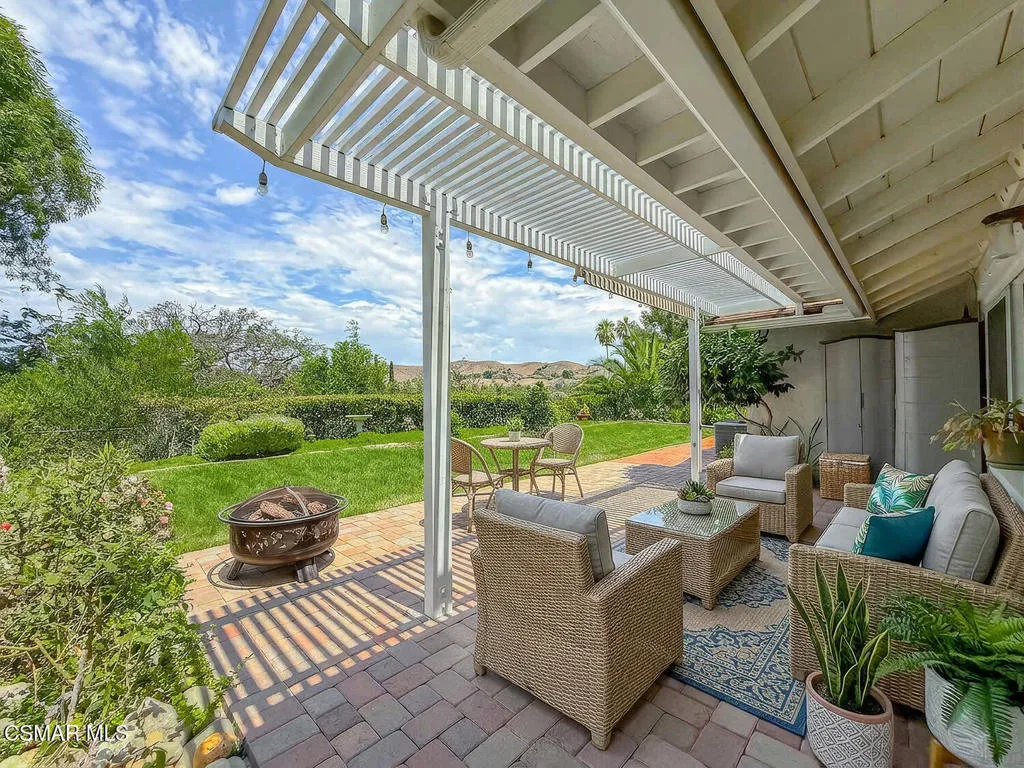 Virtual staged backyard