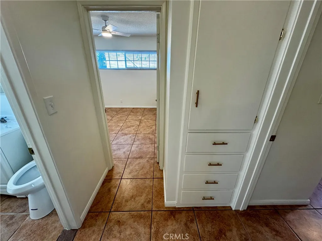 Hallway linen closet.