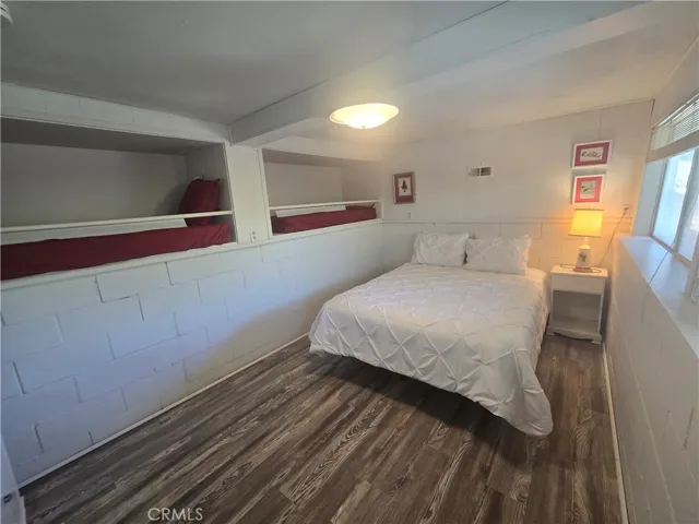 The downstairs bedroom