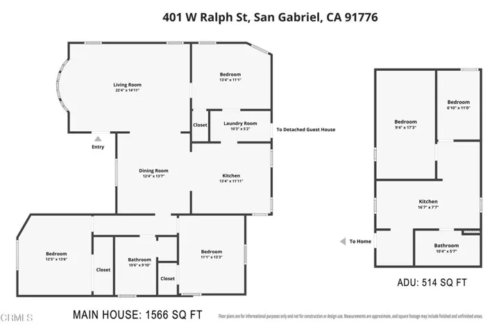 FLOOR PLAN 401 W Ralph St