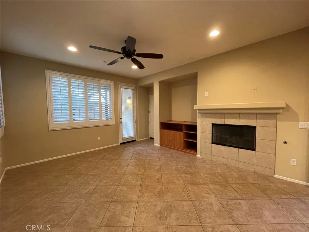 Living room fire place