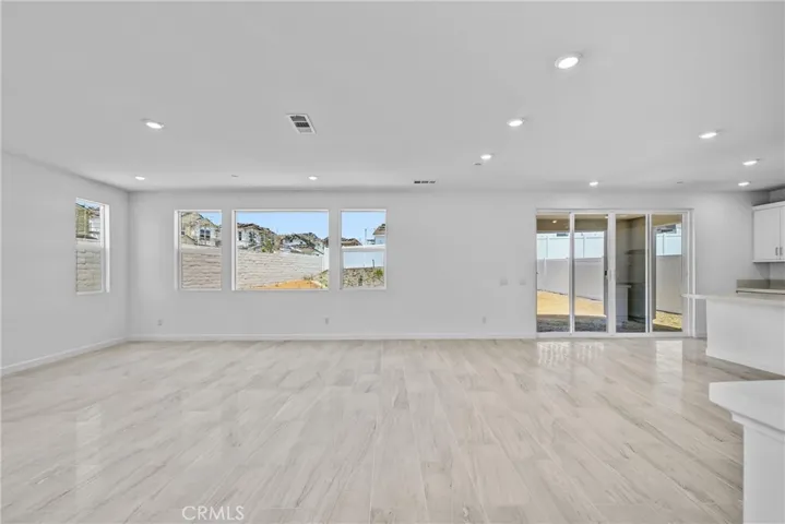 Large family room with slider to California Room