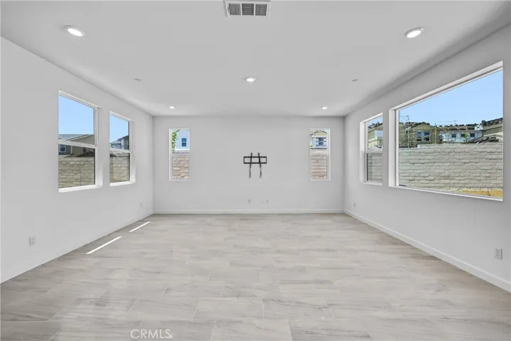 Large Family Room with natural light