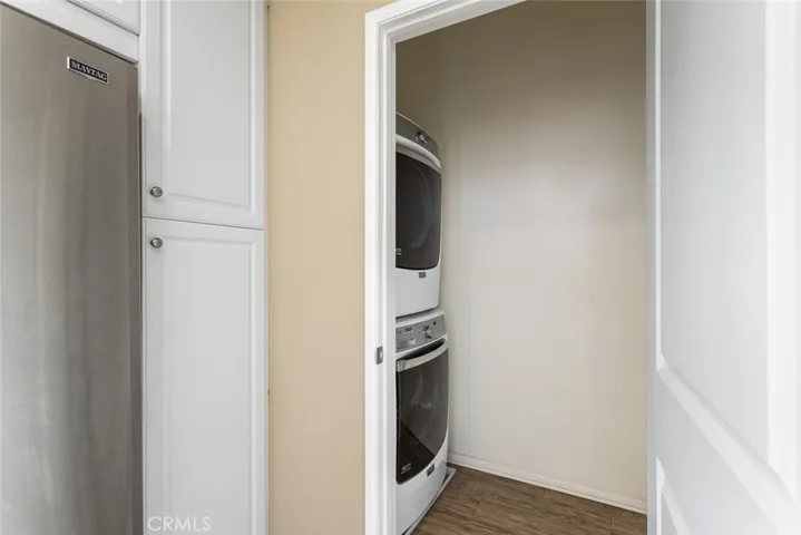 Laundry/pantry closet in kitchen